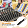 Grill grate lifter designed for safely removing hot grates from the 100% cast iron hibachi grill for versatile cooking.