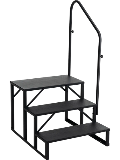 Costway Heavy Duty Hot Tub Stair Wide Anti-Slip Platform Handrail 98433875 New