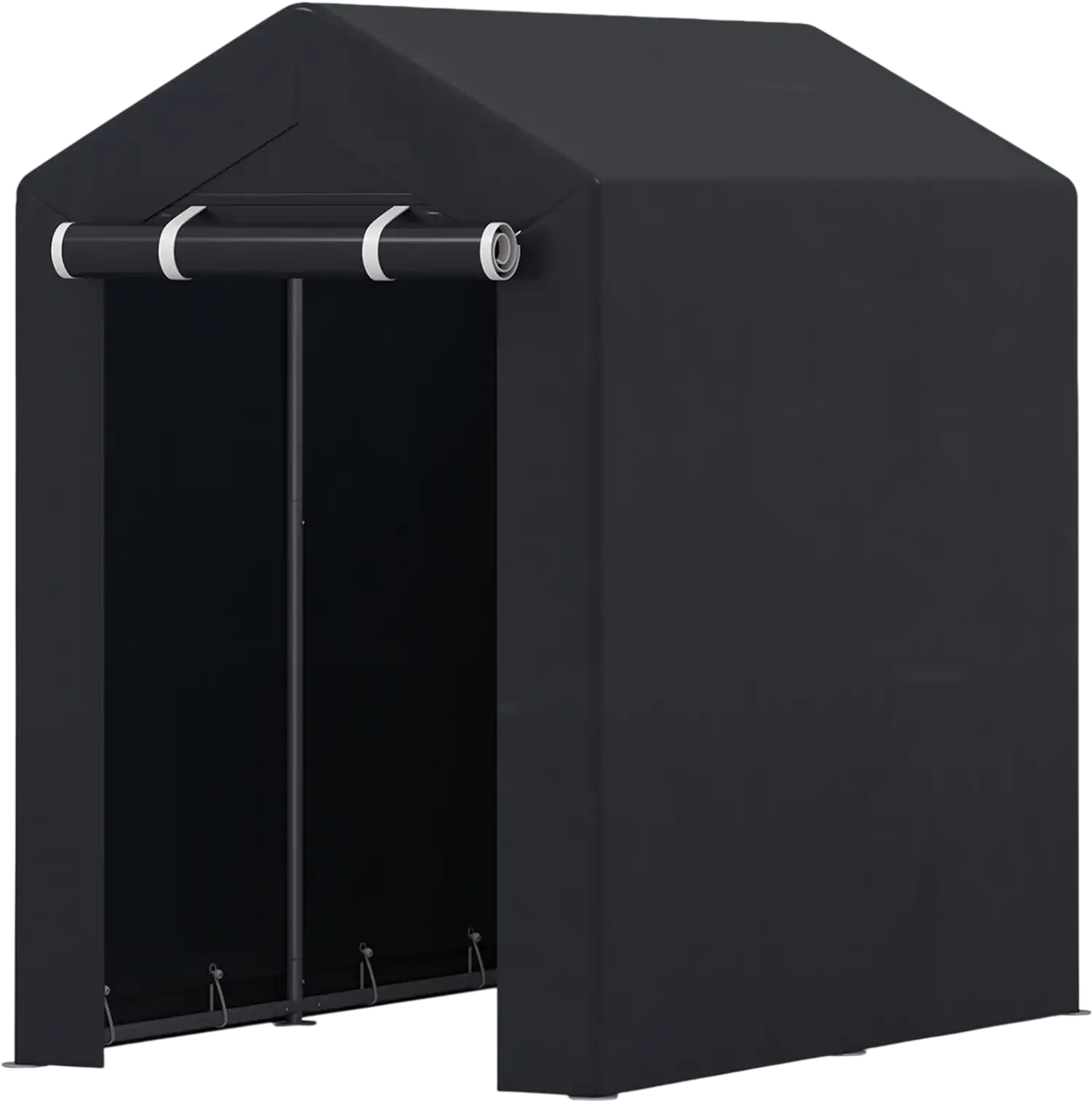 Costway Heavy-Duty Portable Storage Shed Roll-up Zipper Door 57472349 New