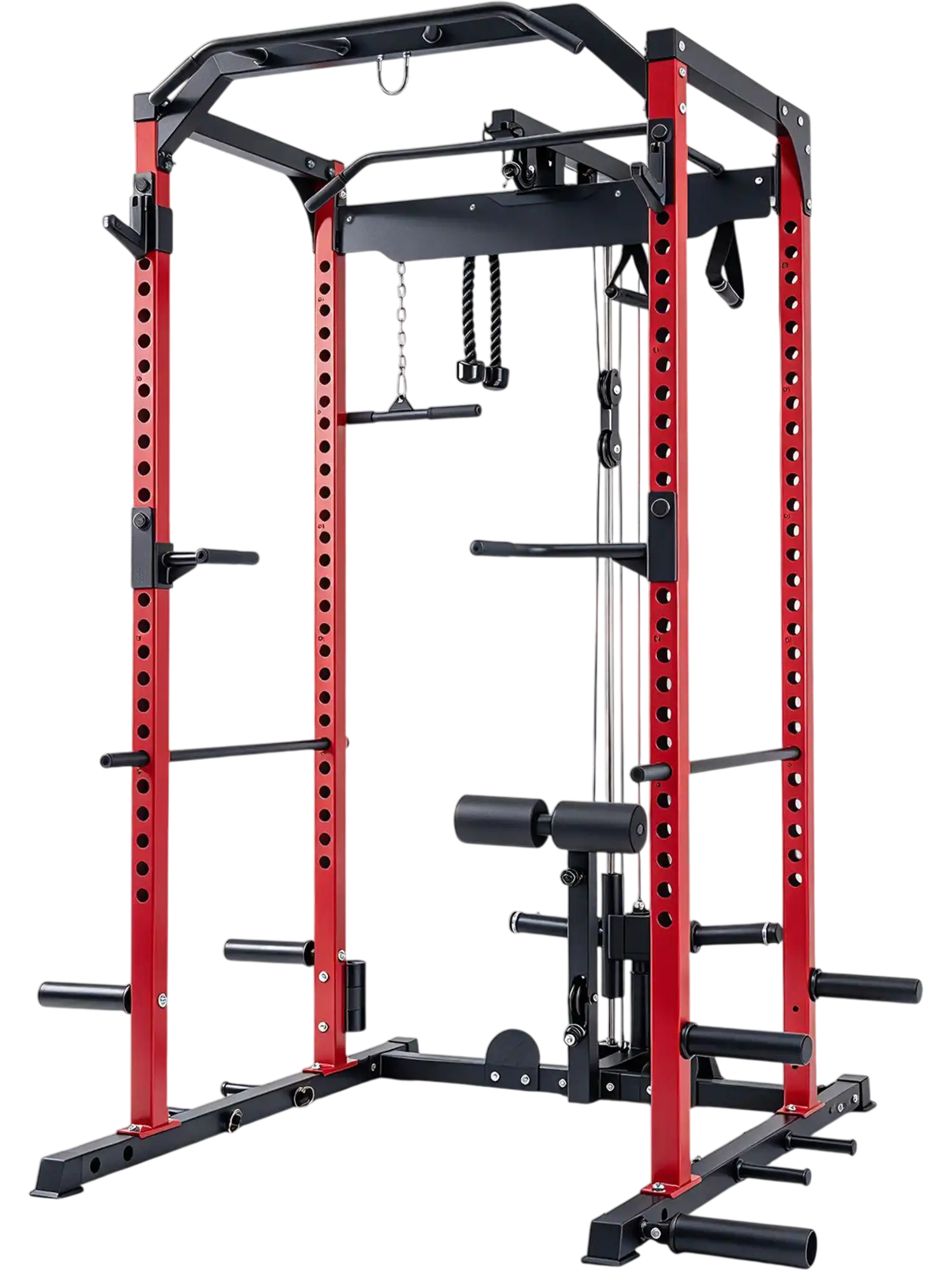 Costway Heavy-Duty Power Cage Cable Crossover Leg Hold-Down 58749772 New