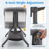 Height adjustable bedside sleeper in gray with 6-level height settings and tool-free adjustment for easy access.