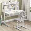Height-adjustable Kid's Study Chair with Double Back Support and Breathable Seat for 3+ Years Old-Gray - Gallery View 1 of 10