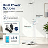 Digital height and weight scale with height rod, LED display, and dual power options for versatile measurement use.