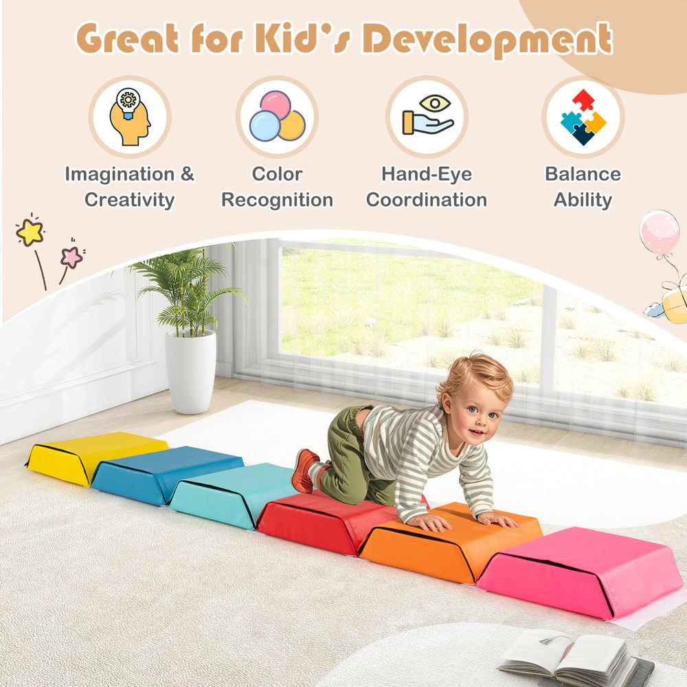Colorful hexagon kids ball pit foam climbing exercise mat with detachable covers, ideal for playrooms and child.