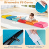 Hexagon kids ball pit foam climbing mat with removable PU covers, featuring smooth zippers and hook and loop fasteners.
