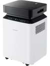 70-pint dehumidifier with LED display, adjustable humidity, and 4 wheels for easy mobility in home or basement.