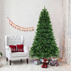 6/7/8 Feet Hinged Christmas Tree with PVC Branch Tips Warm White LED Lights-7 ft - Gallery View 1 of 10