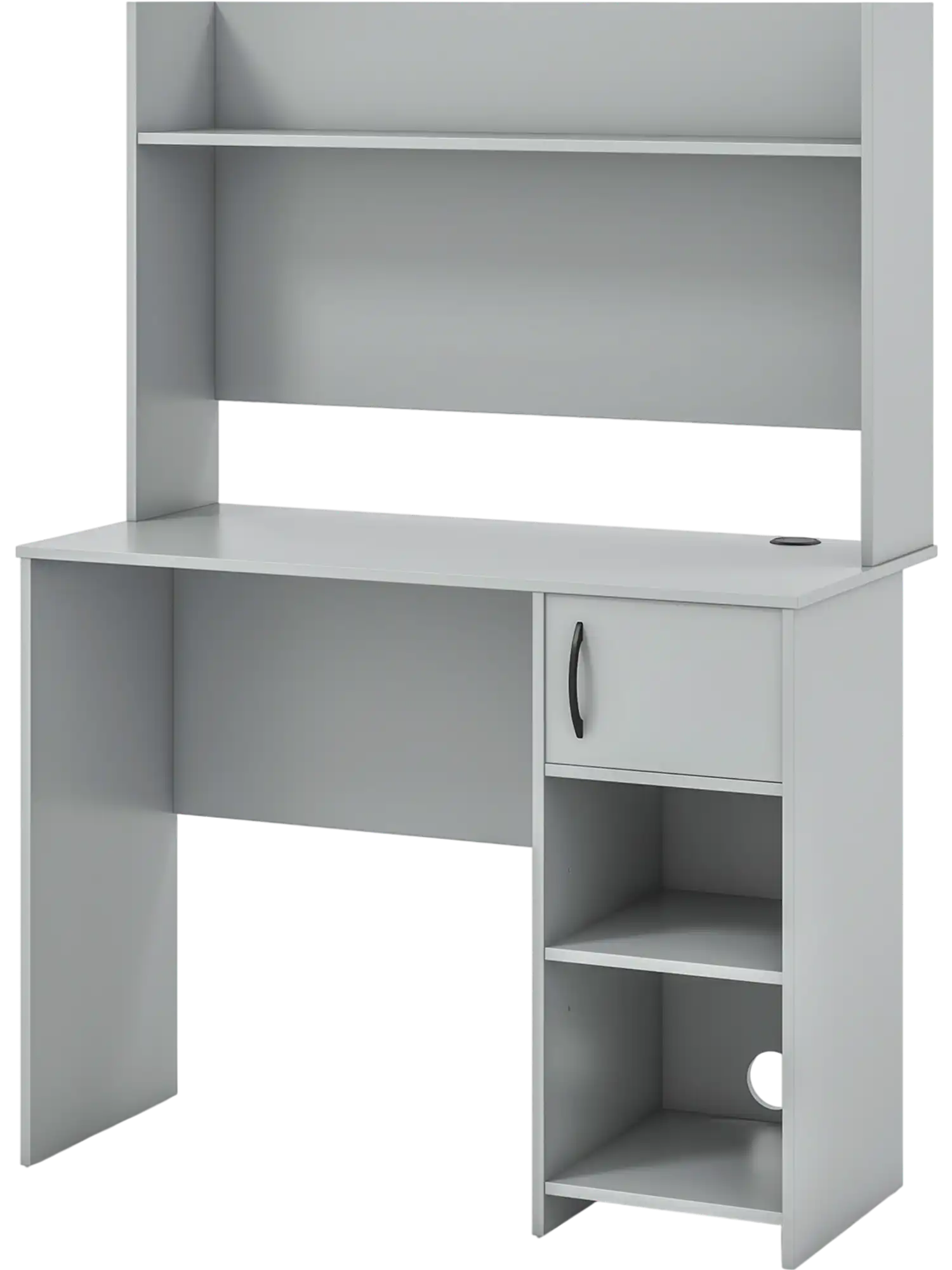 Costway Home Office Computer Desk with Raised Display Shelf & 2 Open Shelves 79582431 New