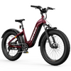 Hovsco HovAlpha Step Thru Fat Tire Electric Bicycle 7 Speed 26" 750W Motor 28 MPH 80 Mile Range 48V 20Ah Lithium Battery New