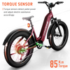 Hovsco HovAlpha Step Thru Fat Tire Electric Bicycle 7 Speed 26" 750W Motor 28 MPH 80 Mile Range 48V 20Ah Lithium Battery New