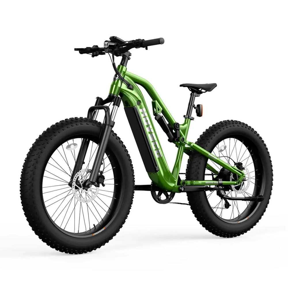 Hovsco HovScout Full Suspension Fat Tire Electric Bicycle 7 Speed 26" 750W Motor 28 MPH 60 Mile Range 48V 15Ah Lithium Battery New