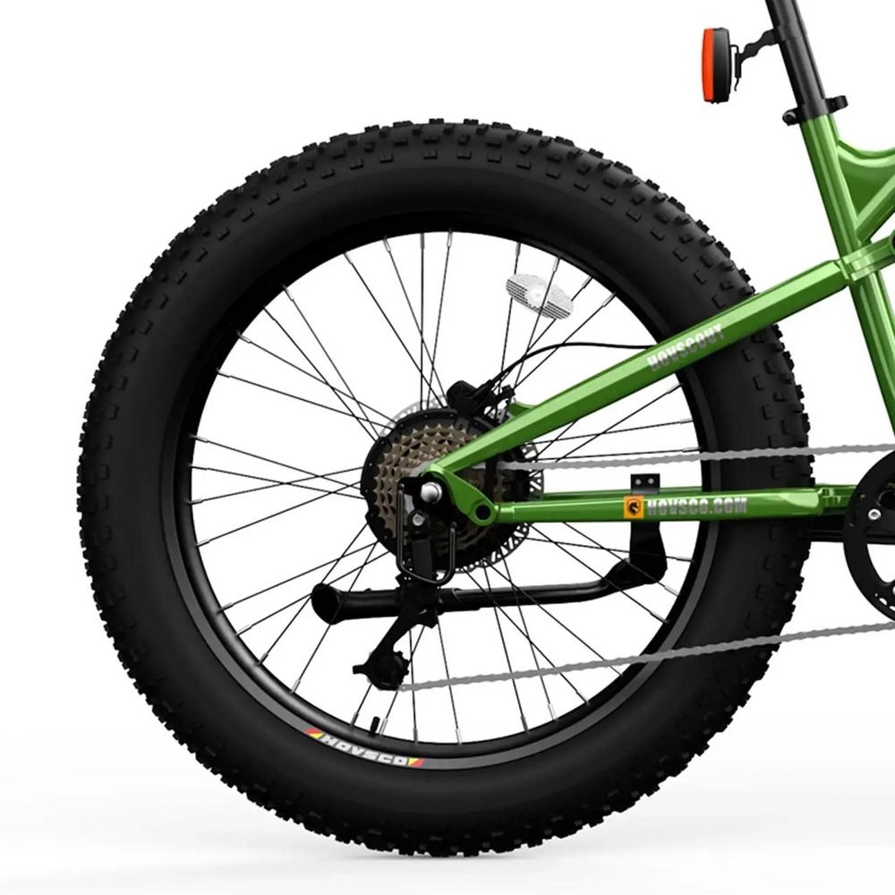 Hovsco HovScout Full Suspension Fat Tire Electric Bicycle 7 Speed 26" 750W Motor 28 MPH 60 Mile Range 48V 15Ah Lithium Battery New