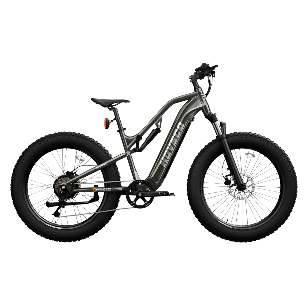 Hovsco HovScout Full Suspension Fat Tire Electric Bicycle 7 Speed 26" 750W Motor 28 MPH 60 Mile Range 48V 15Ah Lithium Battery New