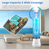5.5L cool mist humidifier with remote control, showing large water tank and mist coverage for rooms up to 540 sq.ft.