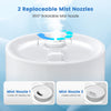 Two 360° rotatable mist nozzles for the 5.5L cool mist humidifier, designed for customizable mist direction.