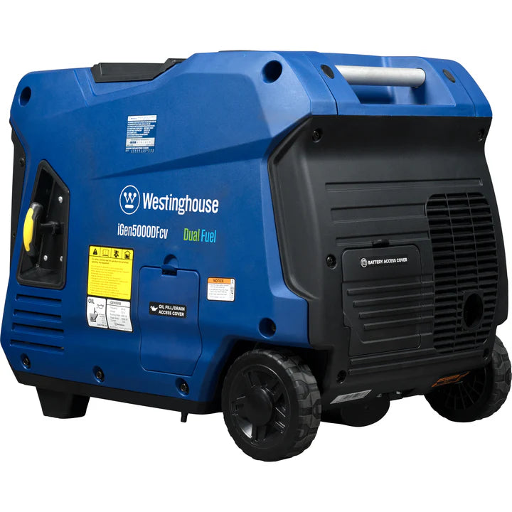 Westinghouse iGen5000DFcv 3900W/5000W Generator Dual Fuel Inverter 30 Amp with CO Sensor New