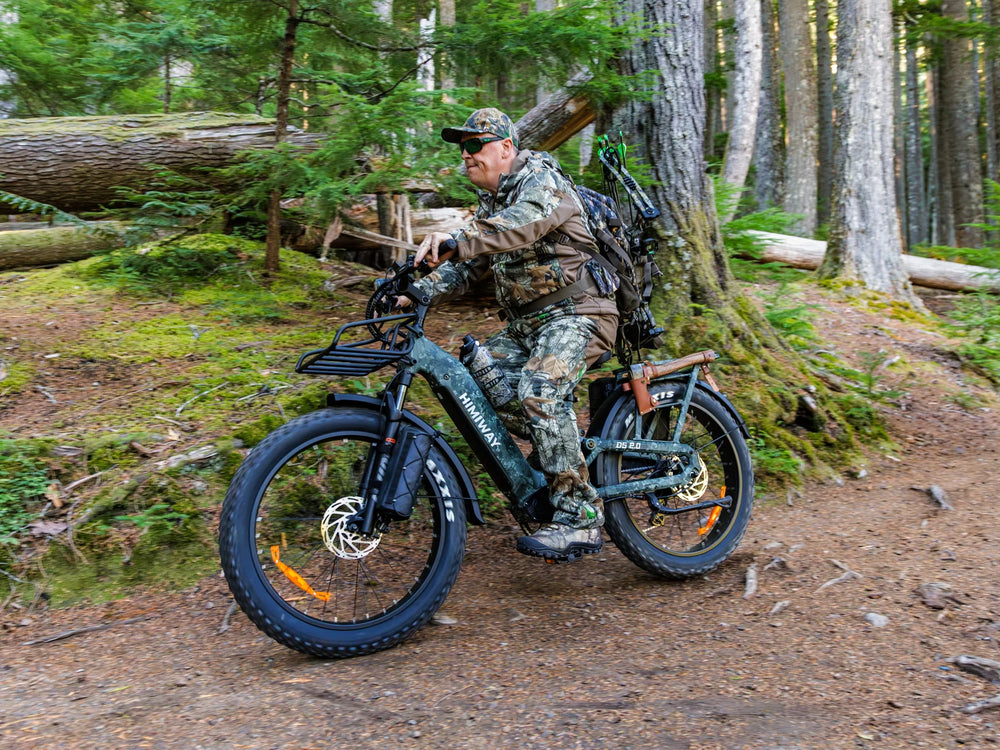 Himiway D5 2.0 Camo Electric Bike 70 Mile Range 28 MPH Step Thru 48V 750W New
