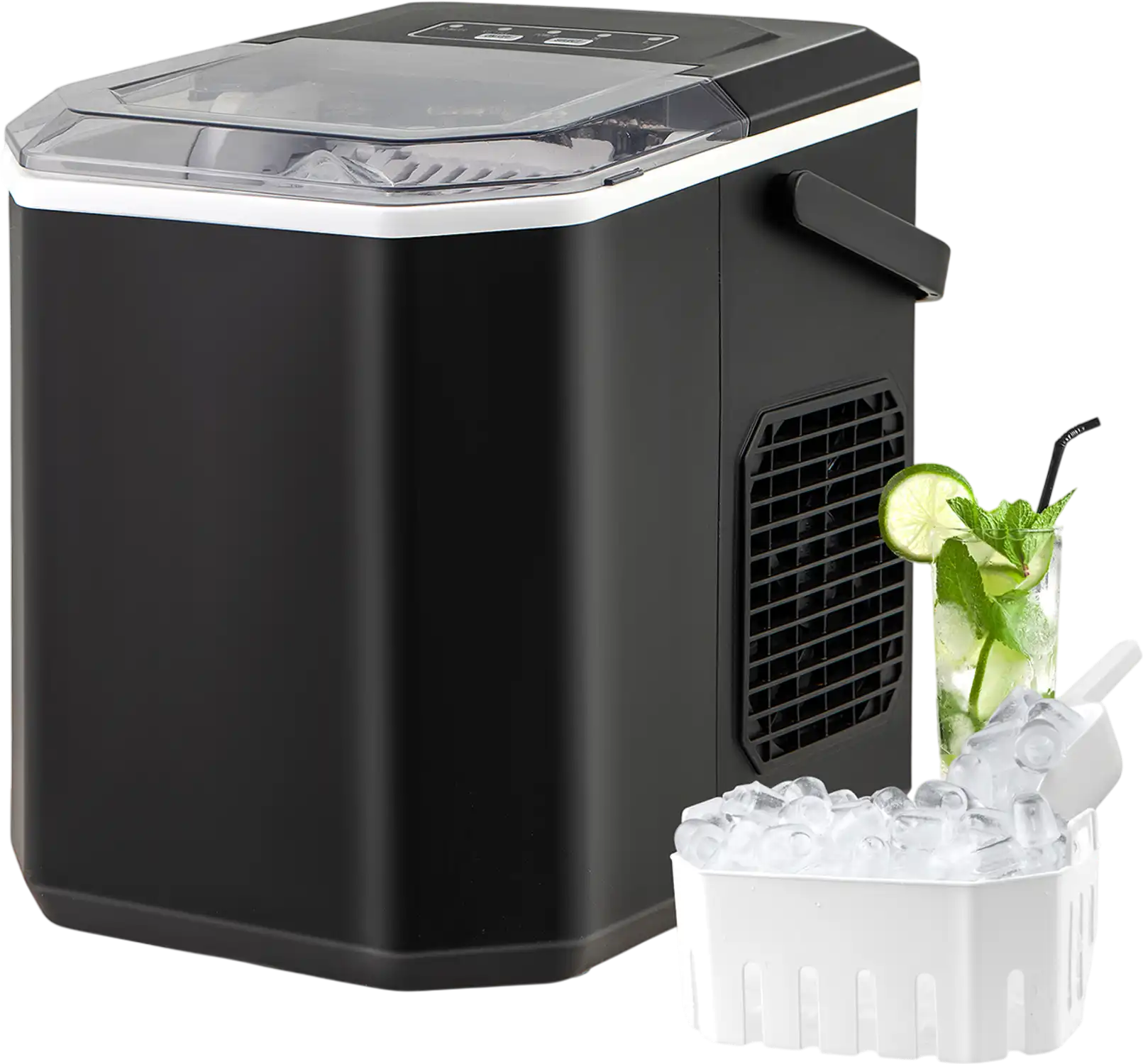 Costway Countertop Ice Maker Self-Cleaning Home Kitchen Office Party 23856497 New