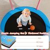 Kids trampoline with a 48" jumping mat, PVC edge, and thickened padding, perfect for indoor and outdoor fun.