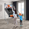 Indoor Double Electronic Basketball Game with 4 Balls-White - Gallery View 1 of 10