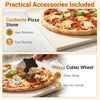 Cordierite pizza stone for indoor electric pizza oven, featuring heat retention and easy cleaning for perfect pizzas.
