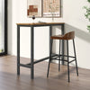 Set of 1/2 29 Inch Industrial Bar Stools with Low Back and Footrests-1 Piece - Gallery View 1 of 8