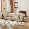 Rustic brown 3-tier end table with adjustable shelves, ideal for living room or bedroom, offering space-saving storage.