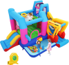 Inflatable Bounce House 8-in-1 Excavator Themed Kids Bouncer with 780W Blower
