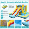Inflatable Bounce House 7-in-1 with slide and tunnel, made of durable 840D+420D oxford fabric, perfect for kids'.