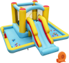Inflatable Bounce House 7-in-1 Bouncy Castle with Slide and Tunnel with 550W Blower