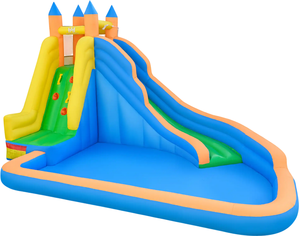 Inflatable Mighty Bounce House Jumper with Water Slide without Blower