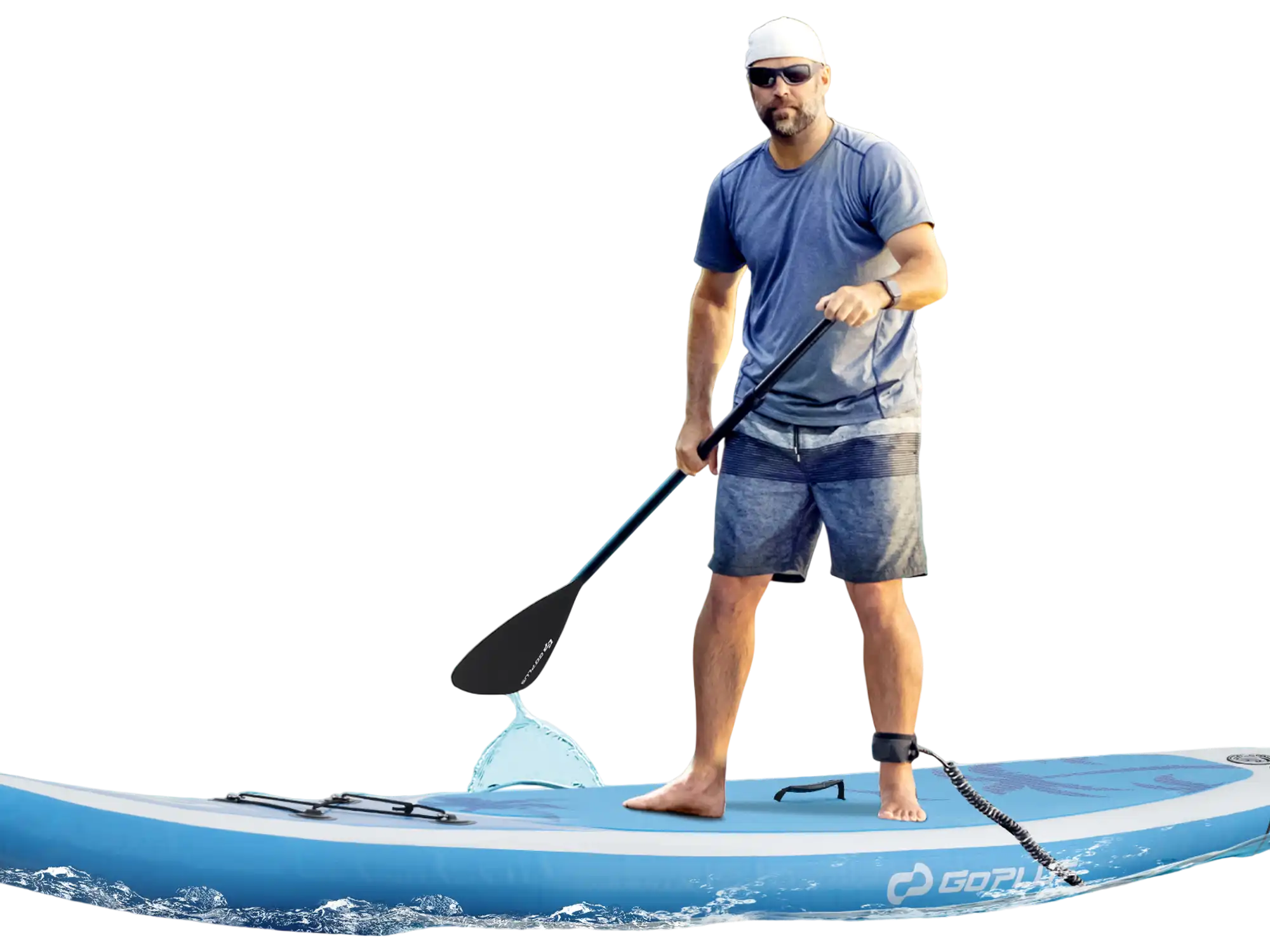 Costway Inflatable Stand Up Paddle Board Premium SUP Accessories 78649513 New