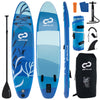 Inflatable stand up paddle board with premium accessories, featuring a non-slip pad and adjustable paddle for versatile.