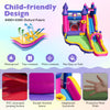 Inflatable water slide bounce castle with climbing wall, waterproof Oxford fabric, and safety mesh walls for outdoor.