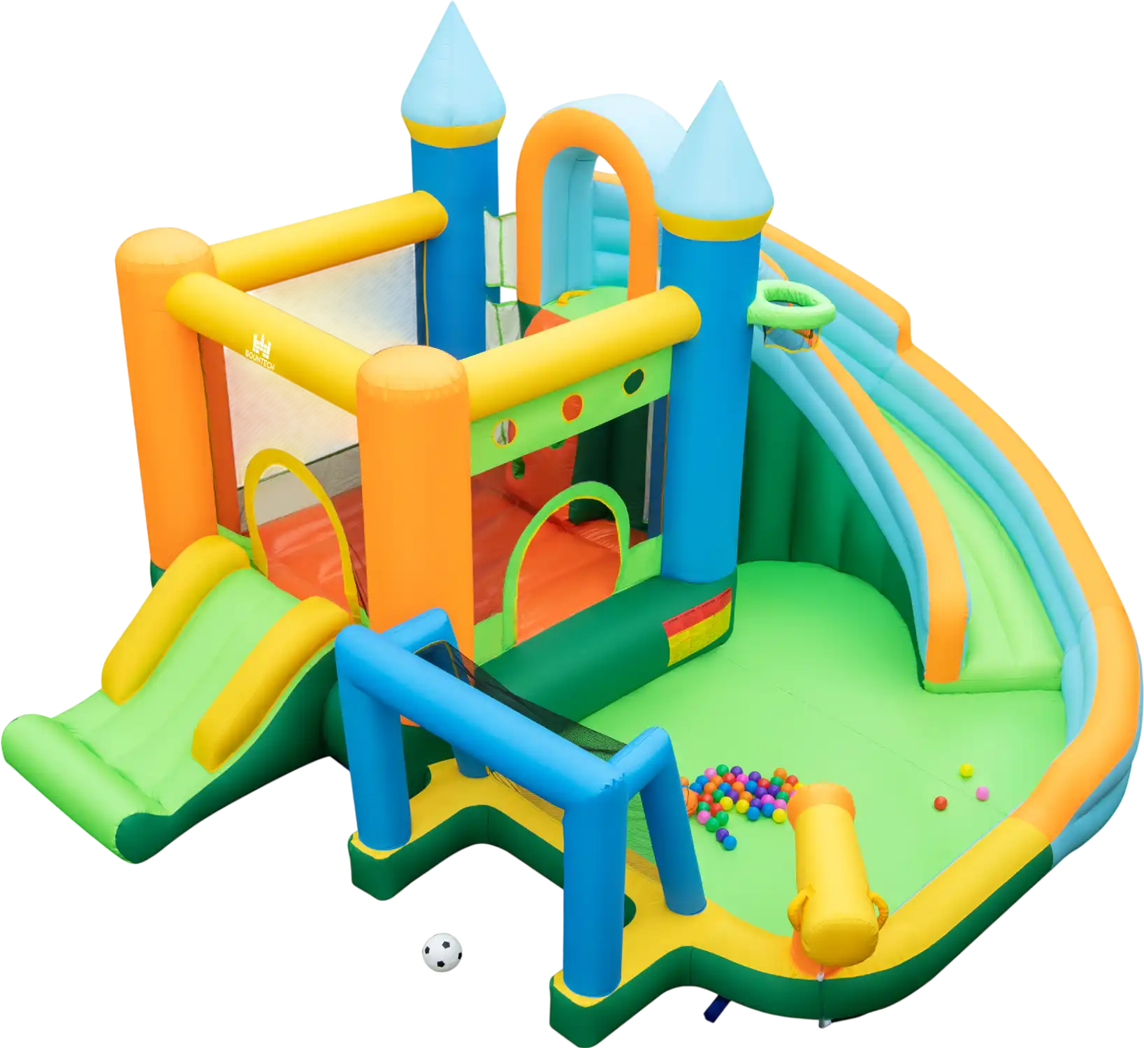 Costway Inflatable Water Slide Bounce House Dual Slides Splash Pool 98523146 New