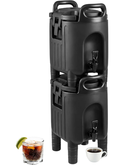 Costway Insulated Hot Cold Beverage Dispenser Server Carriers Set of 2 21712219 New