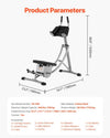 Vevor Ab Workout Machine Adjustable 440 Lbs Capacity Foldable with Rep Counter New