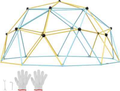 Vevor Climbing Dome 10' Jungle Gym Supports 750 Lbs. Outdoor Play Center New