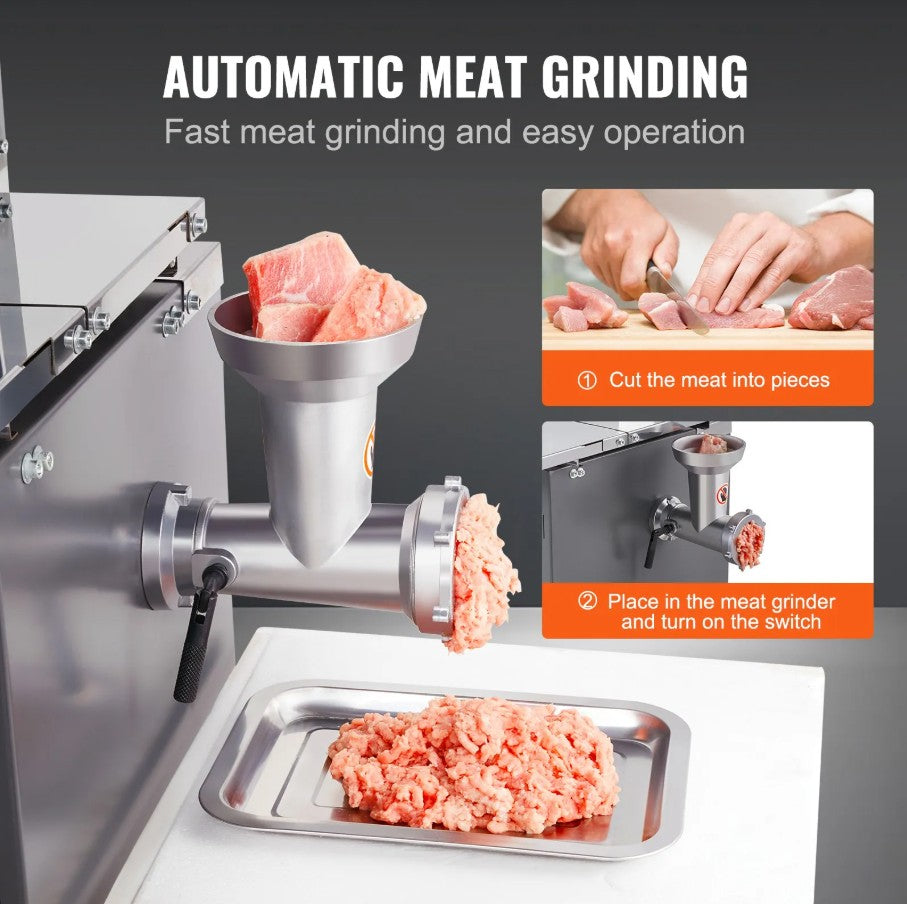 Vevor Commercial Electric Meat Bandsaw 550W with Saw and Grind Functions New