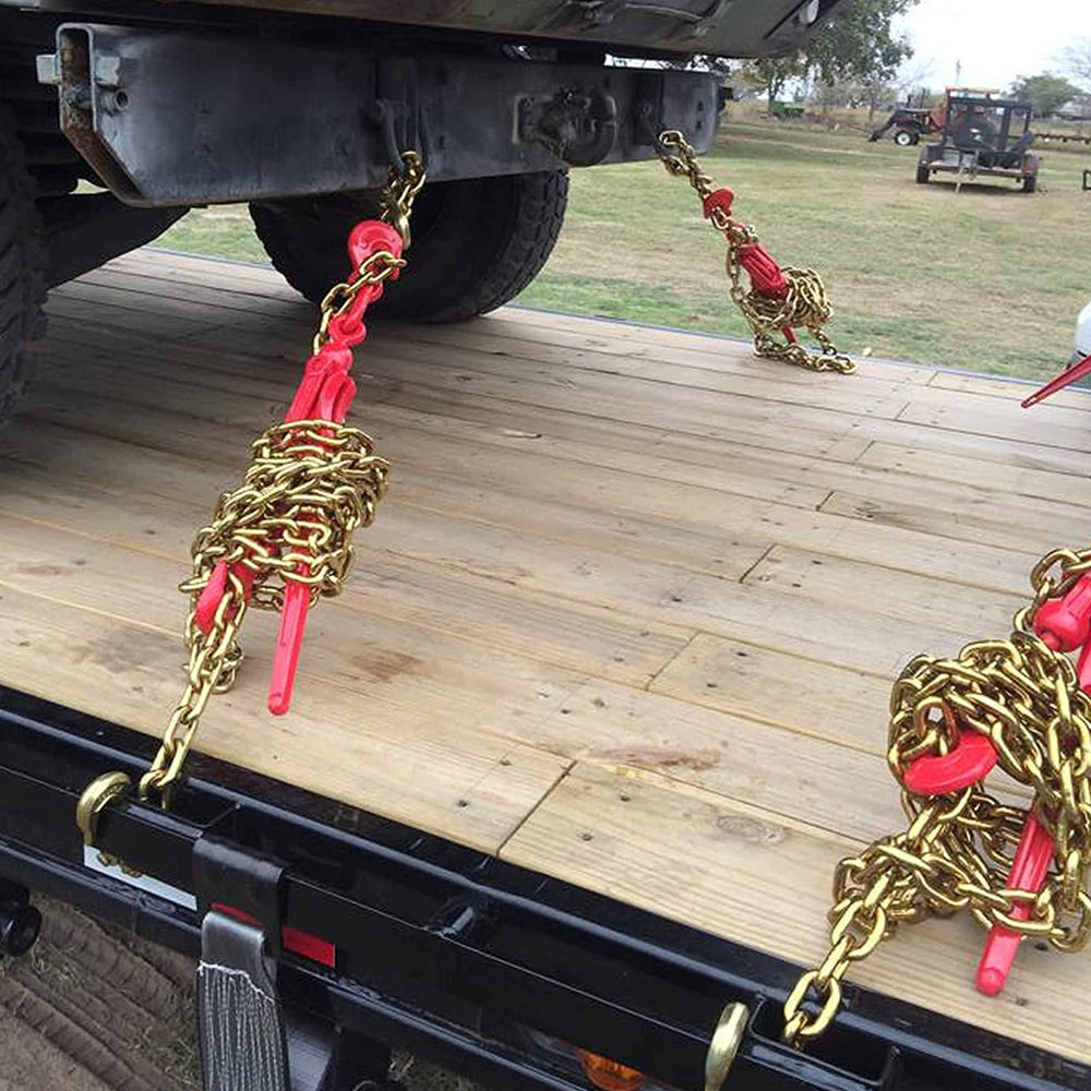 Vevor Ratchet Load Binder 5/16" Kit 6600 Lbs Working Load Capacity with 2 Grab Hooks and 21' G80 Chains New