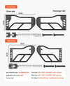 Vevor 4-Door Tube Doors for 2007–2018 Jeep Wrangler JK New