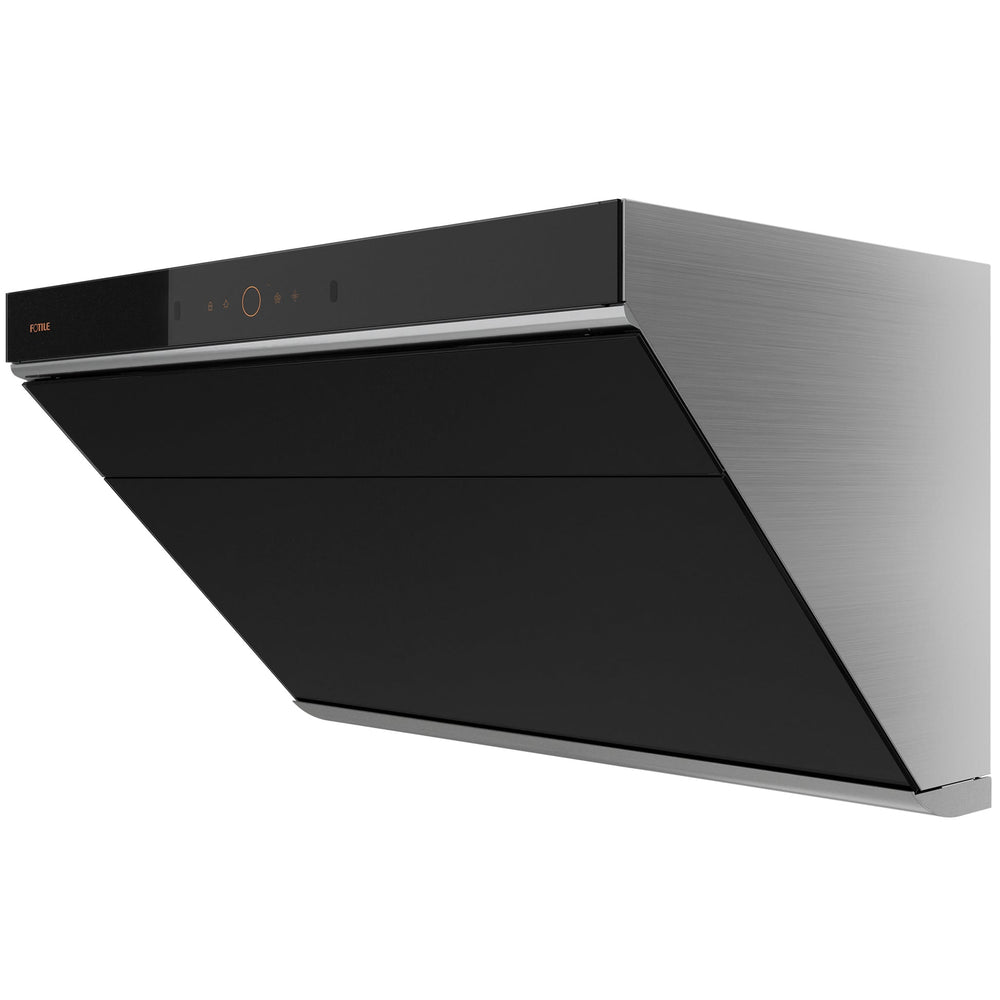 FOTILE 30-inch Prestige Performance Inclined Vent range hood JQG7507, right side view, closed