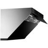 FOTILE 36-inch VentiCore under-cabinet/wall-mount range hood JQG9015, left side view, open
