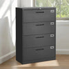 Vevor Metal File Cabinet 4 Drawer with Lock Vertical Filing Storage for Home Office Black New