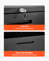 Vevor Metal File Cabinet 4 Drawer with Lock Vertical Filing Storage for Home Office Black New