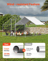 Vevor Walk-In Metal Chicken Coop 9.8' x 13.1' x 6.5' with Galvanized Steel Frame and Spire Roof New