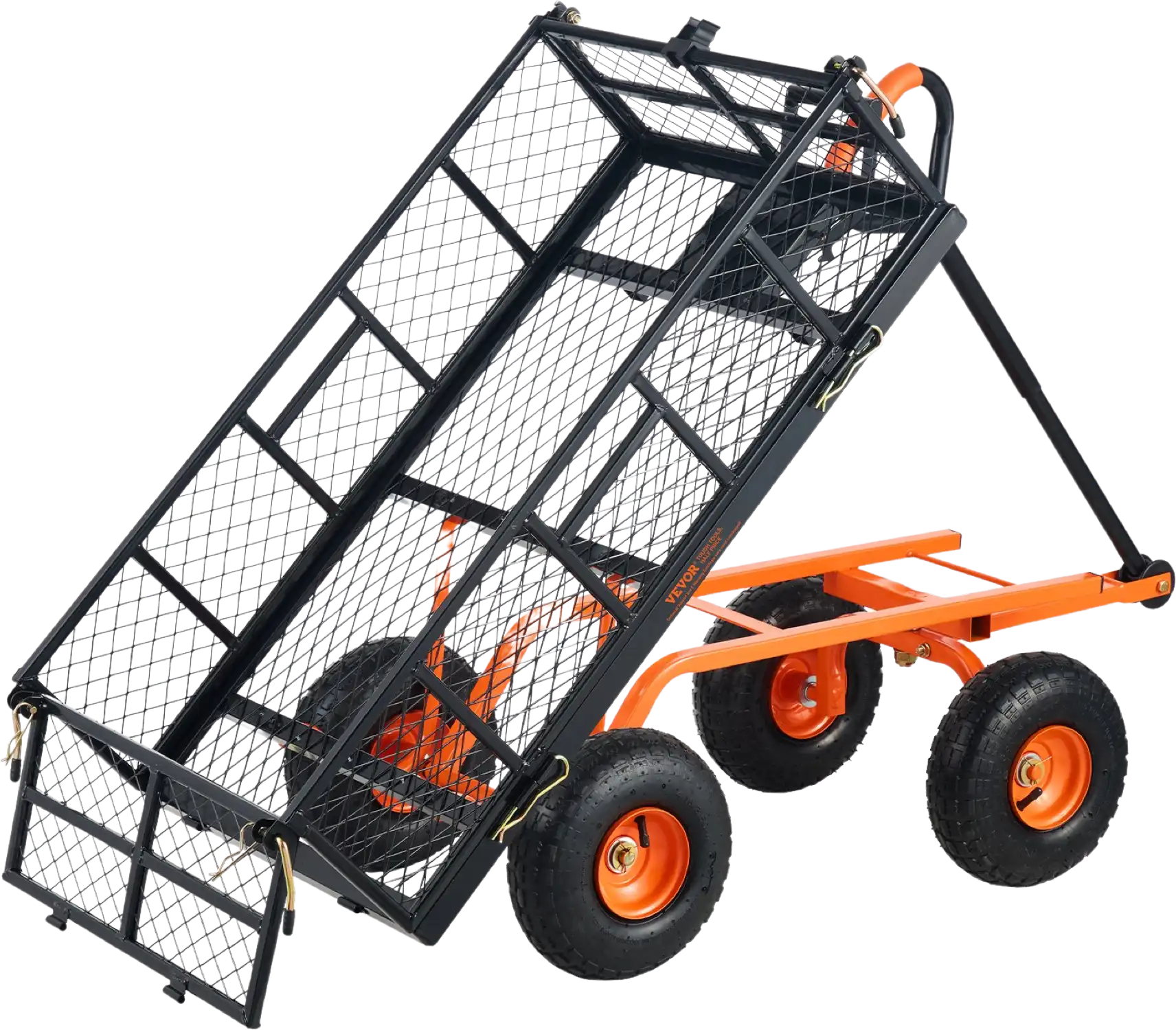 Vevor Dump Cart 880 lbs. Capacity 3.2 cu. ft. Steel Garden Utility 10