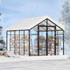 Vevor Polycarbonate Walk-In Greenhouse 8' x 10' with Aluminum Frame and Roof Vents New