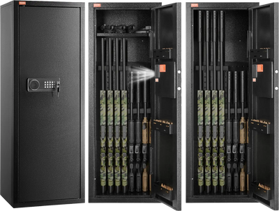 Vevor 6-8 Rifle Gun Safe with Digital Keypad Removable Shelf 3 Bullet Cases and Emergency Keys New