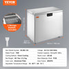 Vevor Chest Freezer 5.4 Cu. Ft. 153 L Deep Freezer with Adjustable Thermostat New